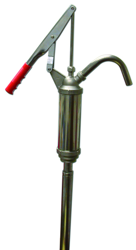 Stainless-steel lever pump w/ PTFE seal