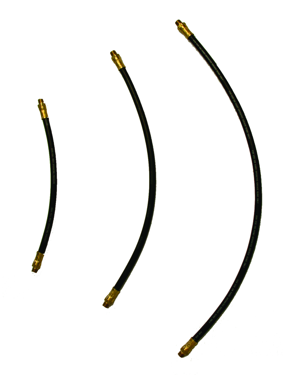 12 inch rubber-covered wire-braid whip hose. Case of 10 units