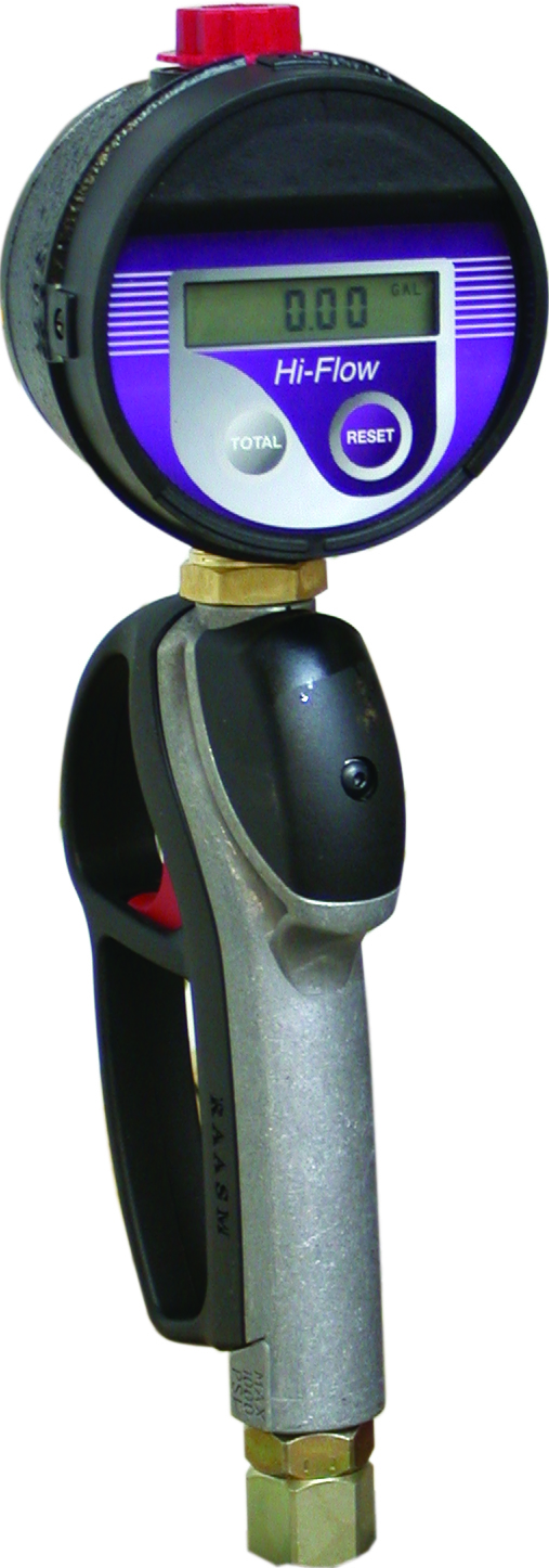 High-flow digital meter w/ handle