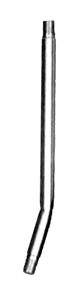 5-1/2 inch curved steel grease pipe 1/8 inch NPT (M) 