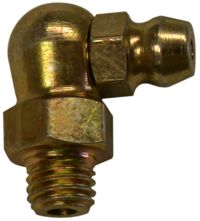 Grease fitting 1/4 inch - 28  90° angle - bag of 5