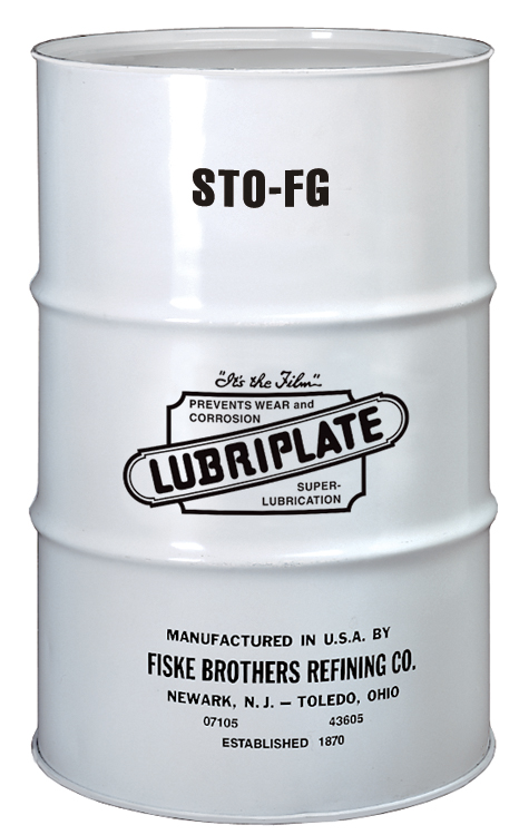 LUBRIPLATE STO-FG NON-CORROSIVE, NSF H1 REGISTERED, FOOD MACHINERY GRADE OIL FOR LUBRICATING STIRRUPS ON BOTTLE FILLING MACHINES L0863-062 (55GL/DRUM)