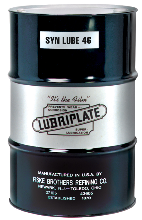 LUBRIPLATE SYN LUBE 46 100% SYNTHETIC, POLYALPHAOLEFIN (PAO)-BASED HYDRAULIC FLUIDS L0971-062 (55GL/DRUM)